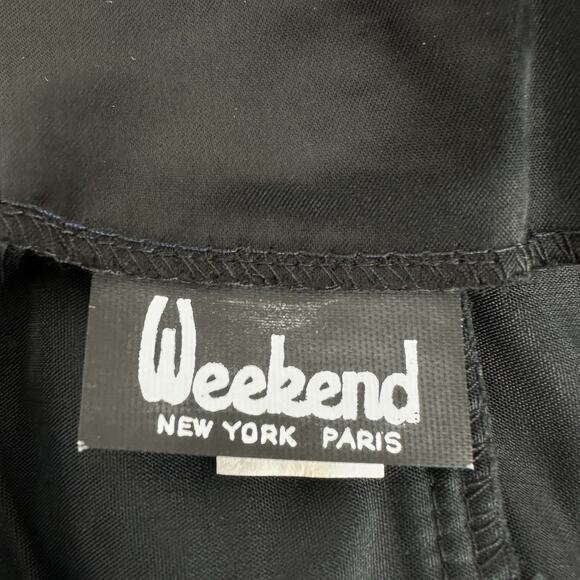 Weekend New York Paris Black Velvet Sequin Sheer Sleeve Cocktail Party Dress 12 - Picture 7 of 8